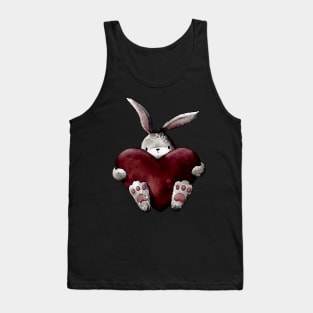 Gothic Emo Love Bunny Tank Top